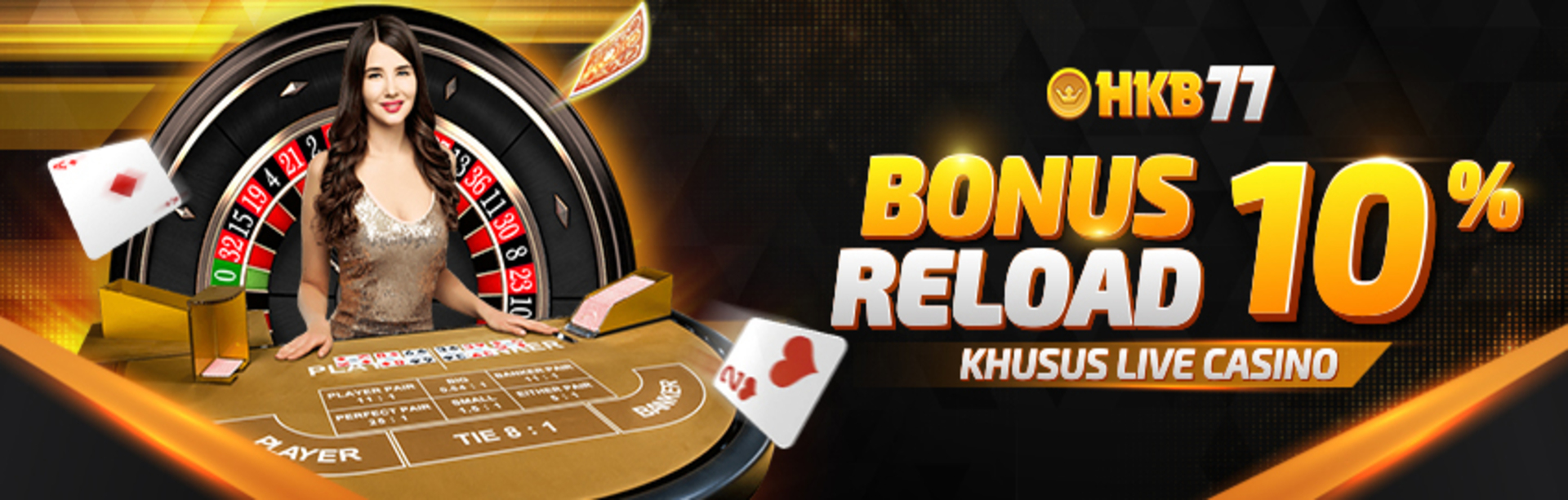 BONUS RELOAD 10% LIVE CASINO