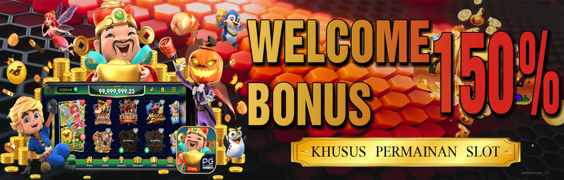 WELCOME BONUS 150% SLOT